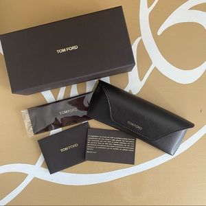 Tom Ford leather glasses soft case
